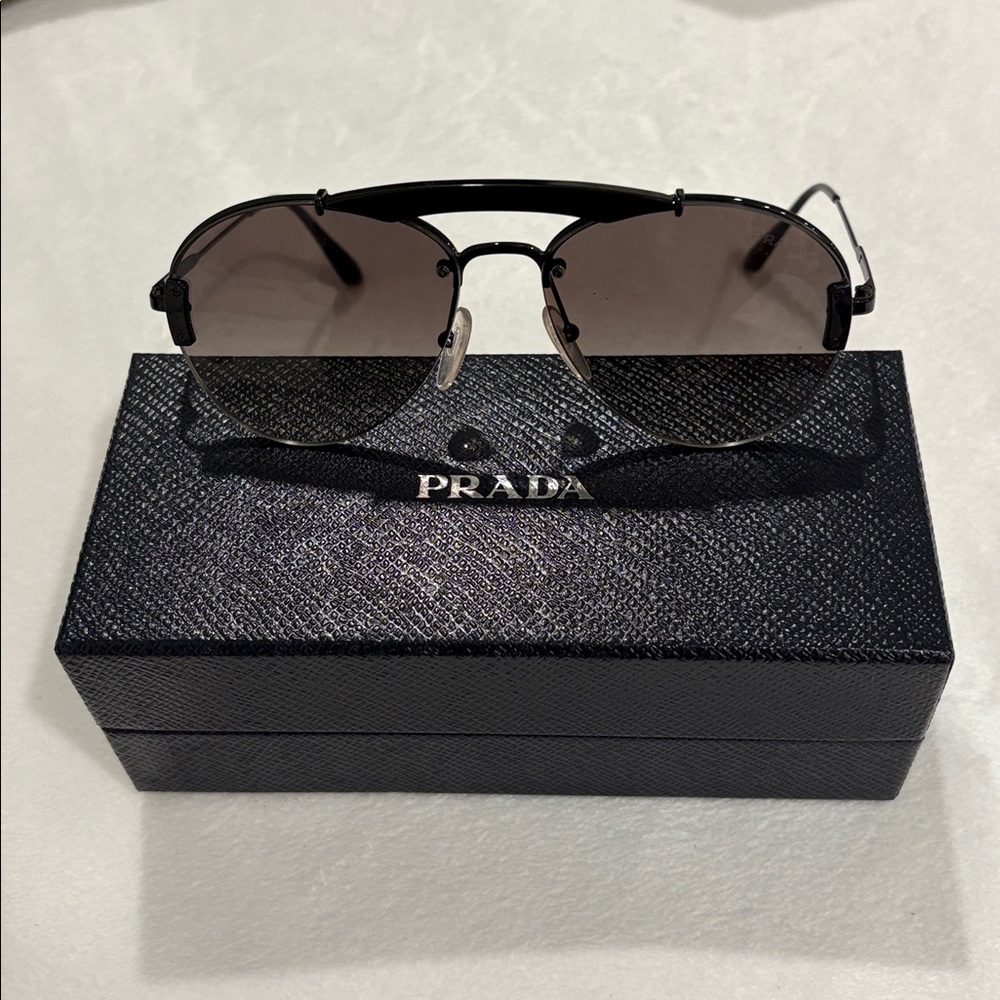 Prada Dark Aviator Sunglasses